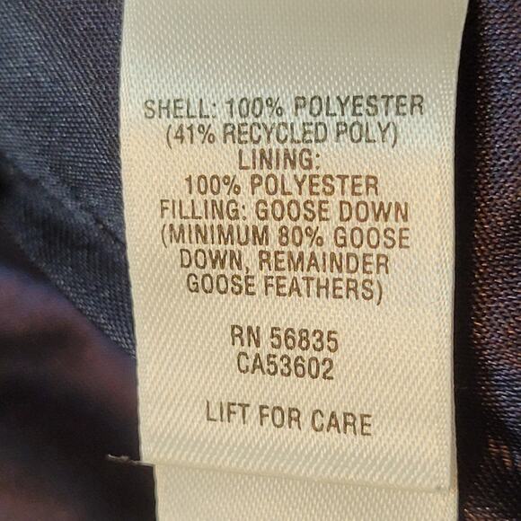 Cabela's Quilted Goose Down Gray Puffer Vest Women's Size XL - Picture 7 of 9